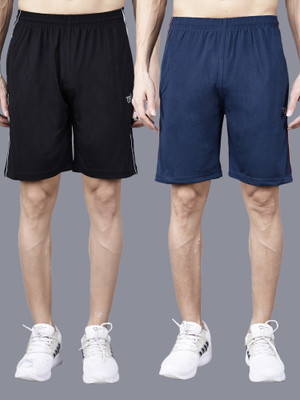 Texfro Solid Men Multicolor Regular Shorts