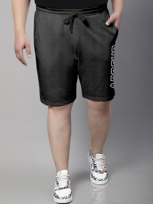 ARDEUR Self Design Men Grey Regular Shorts