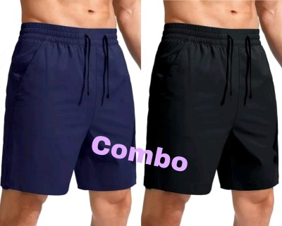 Tabeer Solid Men Blue Gym Shorts