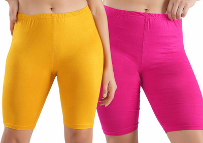 Florafit Solid Women Multicolor Cycling Shorts