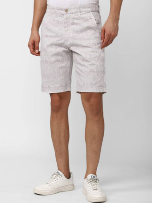 PETER ENGLAND Printed Men Pink Regular Shorts