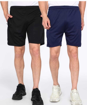 jamilahmad Solid Men Multicolor Regular Shorts, Basic Shorts
