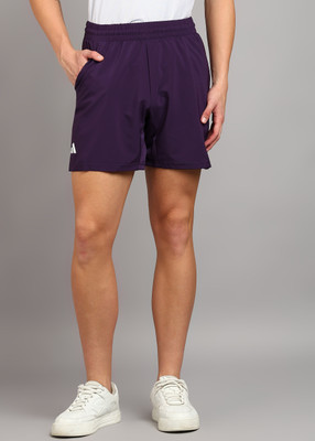 ADIDAS Solid Men Purple Sports Shorts