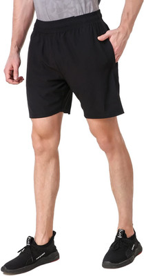 A F O Solid Men Black Boxer Shorts