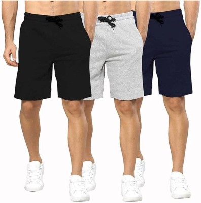 Subhashini Garments Solid Men Multicolor Bermuda Shorts