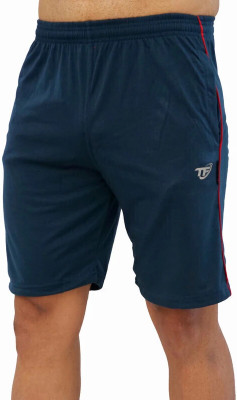 Texfro Solid Men Reversible Blue Casual Shorts