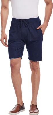 Rodamo Solid Men Blue Casual Shorts