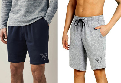 Moda Rapido Solid Men Dark Blue, Silver Regular Shorts
