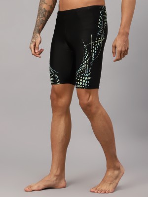 VECTOR X Printed Men Black Board/Swim Shorts