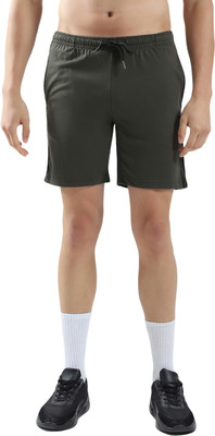 MONTE CARLO Solid Men Green Bermuda Shorts
