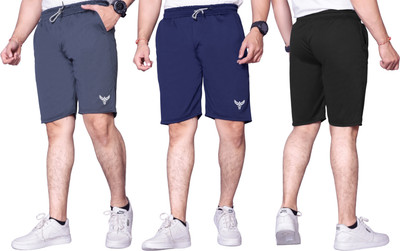 PTELRA Printed Men Multicolor Basic Shorts