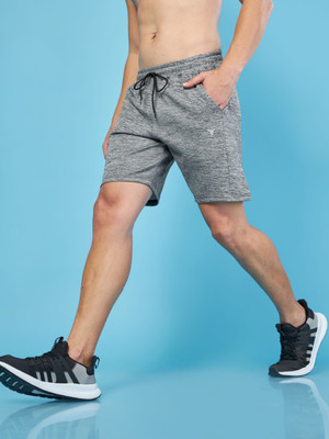 TECHNOSPORT Self Design Men Grey Sports Shorts