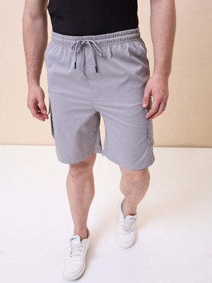 Status Quo Solid Men Grey Regular Shorts