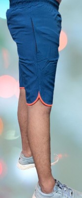 CMX Solid Men Blue Chino Shorts