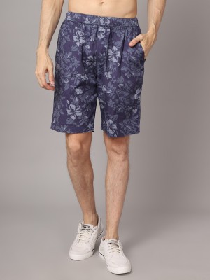 CANTABIL Printed Men Blue Casual Shorts