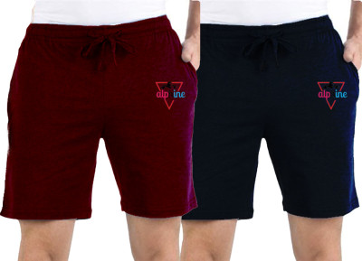 ALPHINE Printed Men Multicolor Basic Shorts