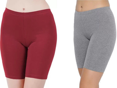 arLa APPAREL Solid Women Multicolor Cycling Shorts