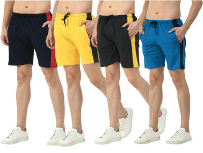 Indestar Color Block Men Multicolor Bermuda Shorts
