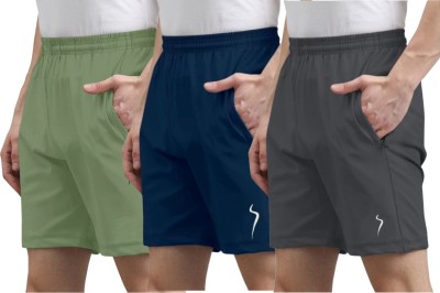 karwa Solid Men Multicolor Sports Shorts