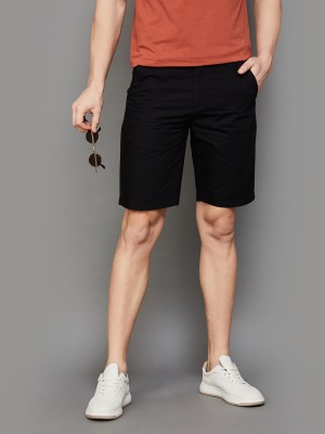 Fame Forever by Lifestyle Solid Men Black Regular Shorts