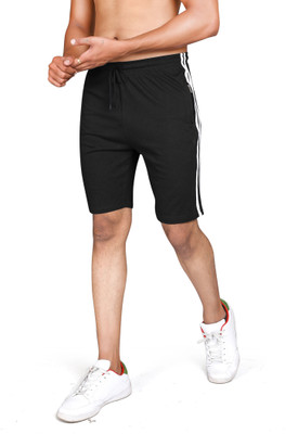 RazcalJack Solid Men Black Bermuda Shorts