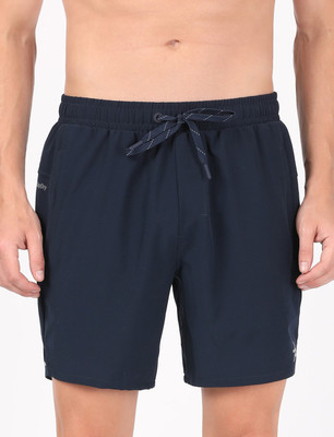 JOCKEY Solid Men Dark Blue Sports Shorts