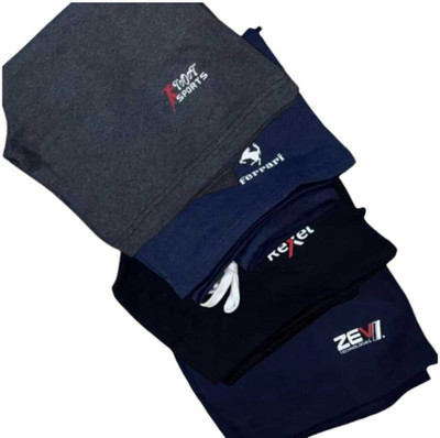 Pellucid Solid Men Reversible Grey Basic Shorts