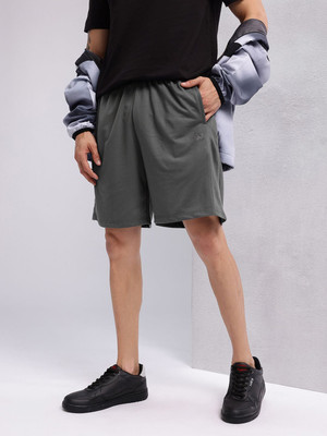 HRX by Hrithik Roshan Solid Men Grey Regular Shorts