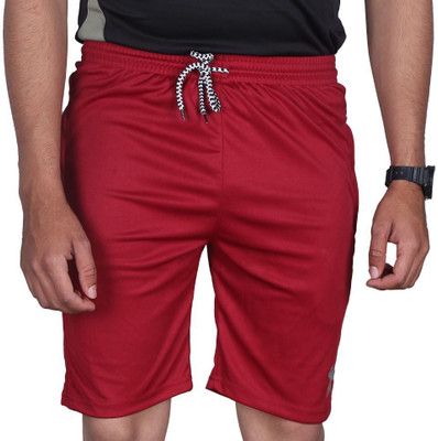 Anjaneya Solid Men Red, Blue Regular Shorts