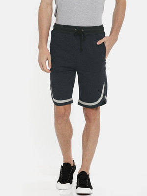 ARISE Color Block Men Blue Regular Shorts