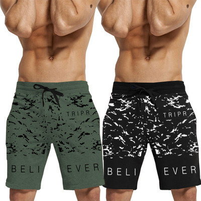 TRIPR Printed Men Green, Black Regular Shorts