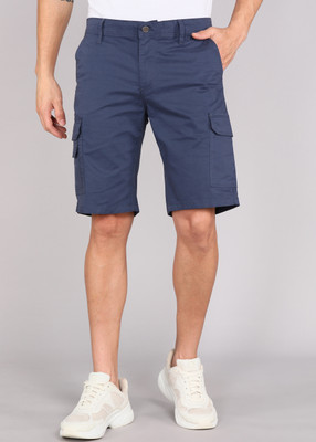 KILLER Solid Men Blue Cargo Shorts