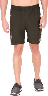 MRD DESIGNER HUB Solid Men Dark Green Sports Shorts