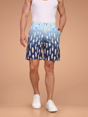 BULLMER Printed Men Multicolor Basic Shorts