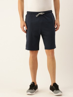 Macroman M-Series Solid Men Blue Bermuda Shorts