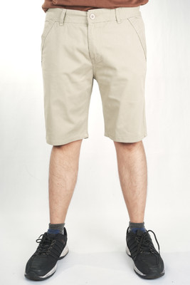 PRYAN FASHION Solid Men White Cargo Shorts