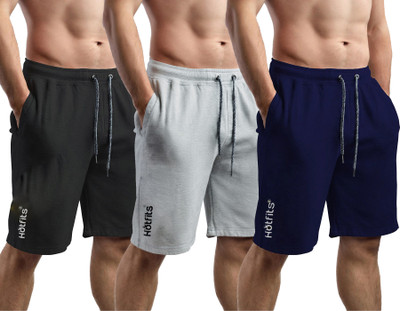 HOTFITS Printed Men Multicolor Basic Shorts
