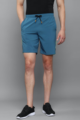 LOUIS PHILIPPE Color Block Men Blue Regular Shorts