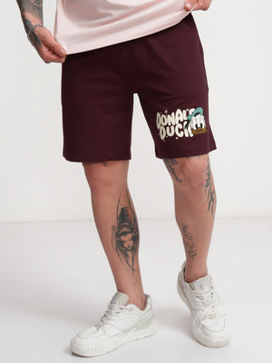 HIGHLANDER Printed Men Brown Regular Shorts