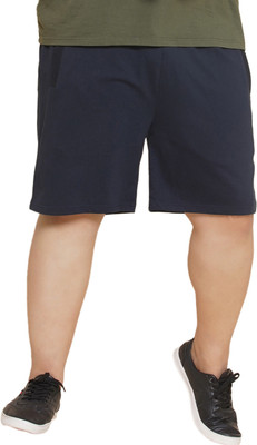 JOHN PRIDE Solid Men Blue Regular Shorts