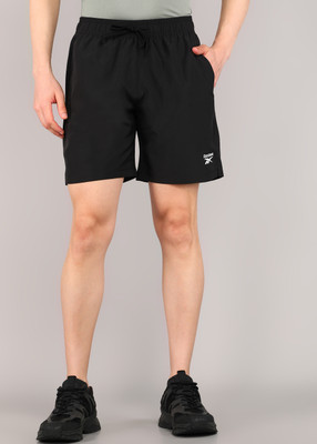 REEBOK Solid Men Black Sports Shorts