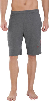 JOCKEY Solid Men Grey Sports Shorts