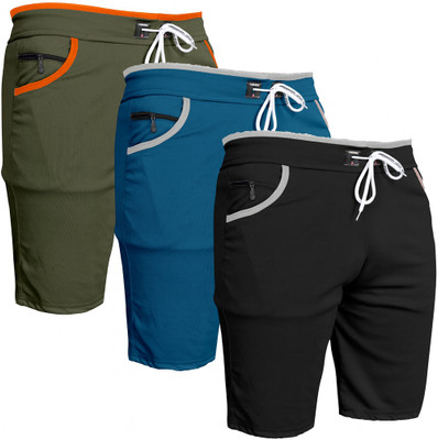 VIRADIYAENTERPRISE Solid Men Multicolor Regular Shorts