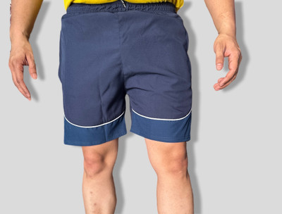 KRAZZY FITS Self Design Men Blue Basic Shorts