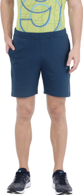 Wildcraft Solid Men Blue Casual Shorts
