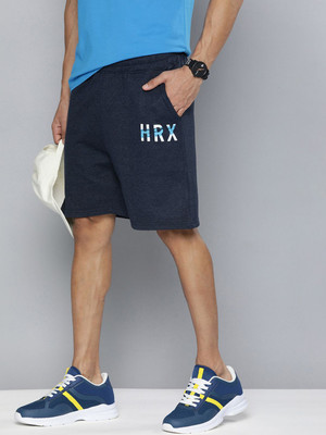 HRX by Hrithik Roshan Printed Men Blue Regular Shorts