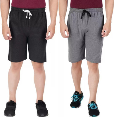 Wrodss Solid Men Multicolor Basic Shorts