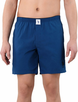 U.S. POLO ASSN. Solid Men Blue Boxer Shorts