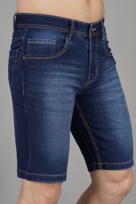 BREXX Solid Men Dark Blue Regular Shorts