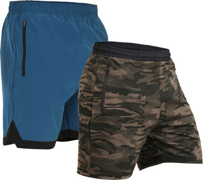 Kyk Solid Men Green, Blue Casual Shorts